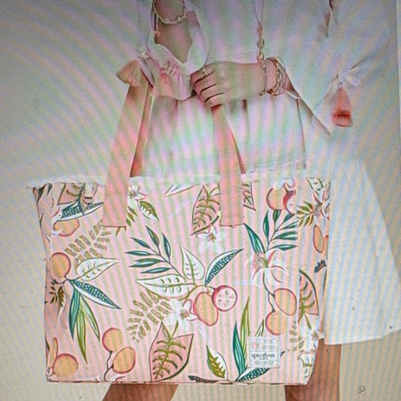 Spartina 449 - Pink Lemonade Beach Tote; Like New; Used Once - Picture 4 of 11